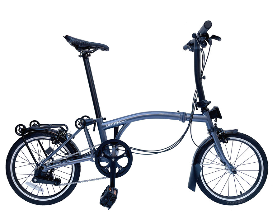 德国week eight小布自行车 折叠车内3外2速 S把/M把铬钼钢16英寸  S把珍珠钛